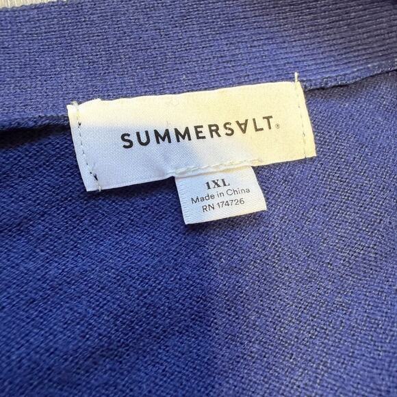Summersalt Women’s Size XL Blue The Perfect Lightweight Cardigan Sweater - Picture 3 of 13